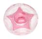 Preview: Kinderknopf als runde Knöpfe mit Stern in rosa 13 mm